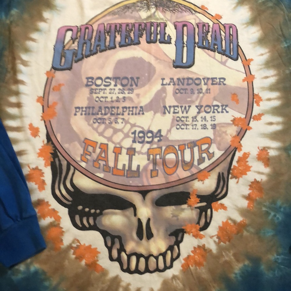 Grateful Dead vintage Liquid Blue 90’s concert tee Size L men’s - Picture 5 of 5